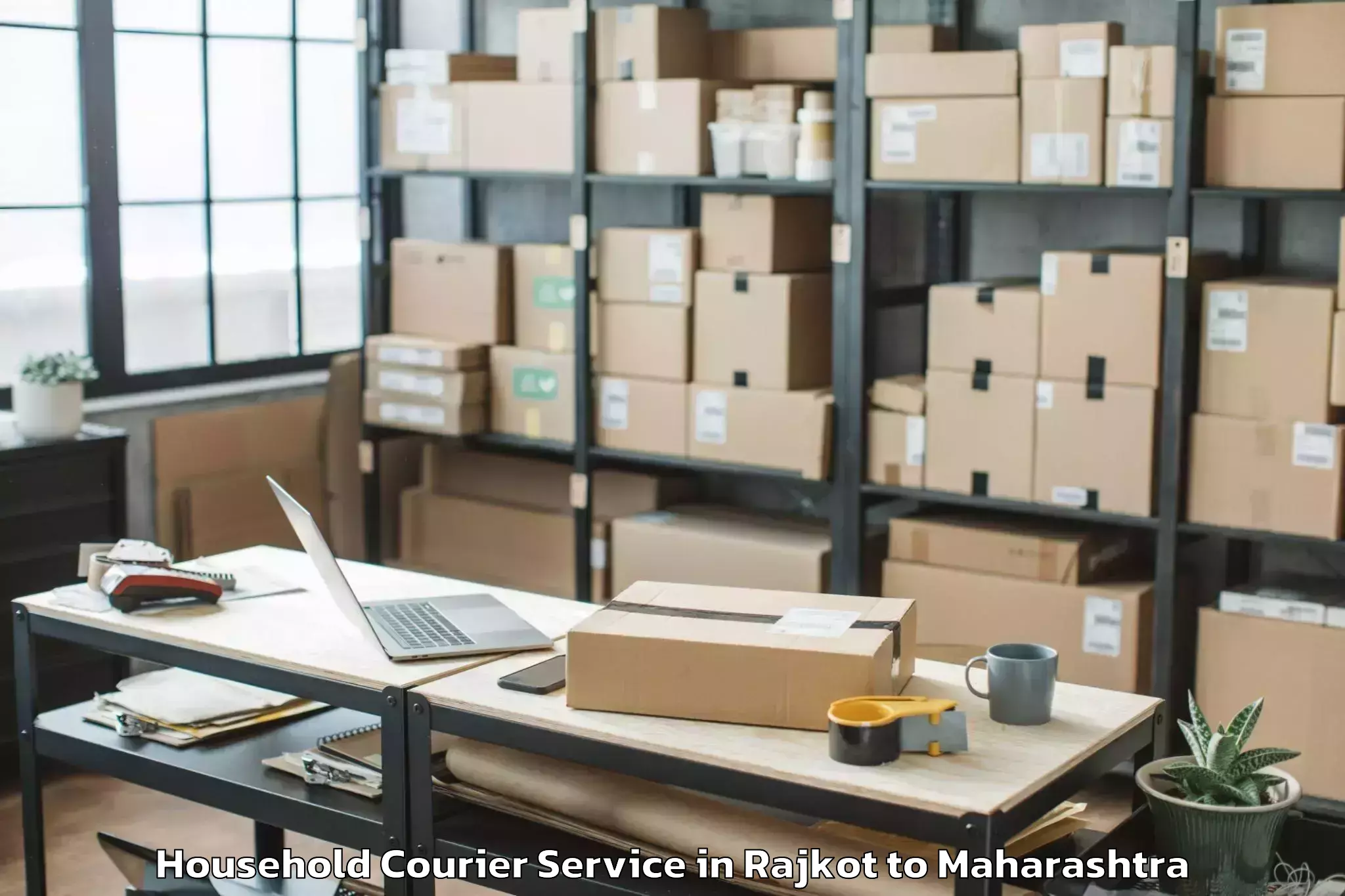 Trusted Rajkot to Abhilashi University Pune Household Courier